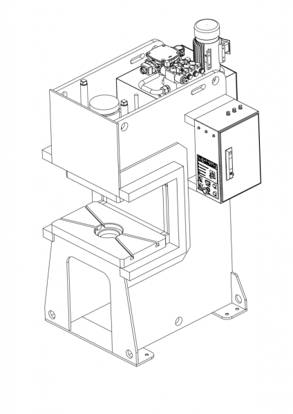 Пресс гидравлический одностоечный IRRIS PC-80